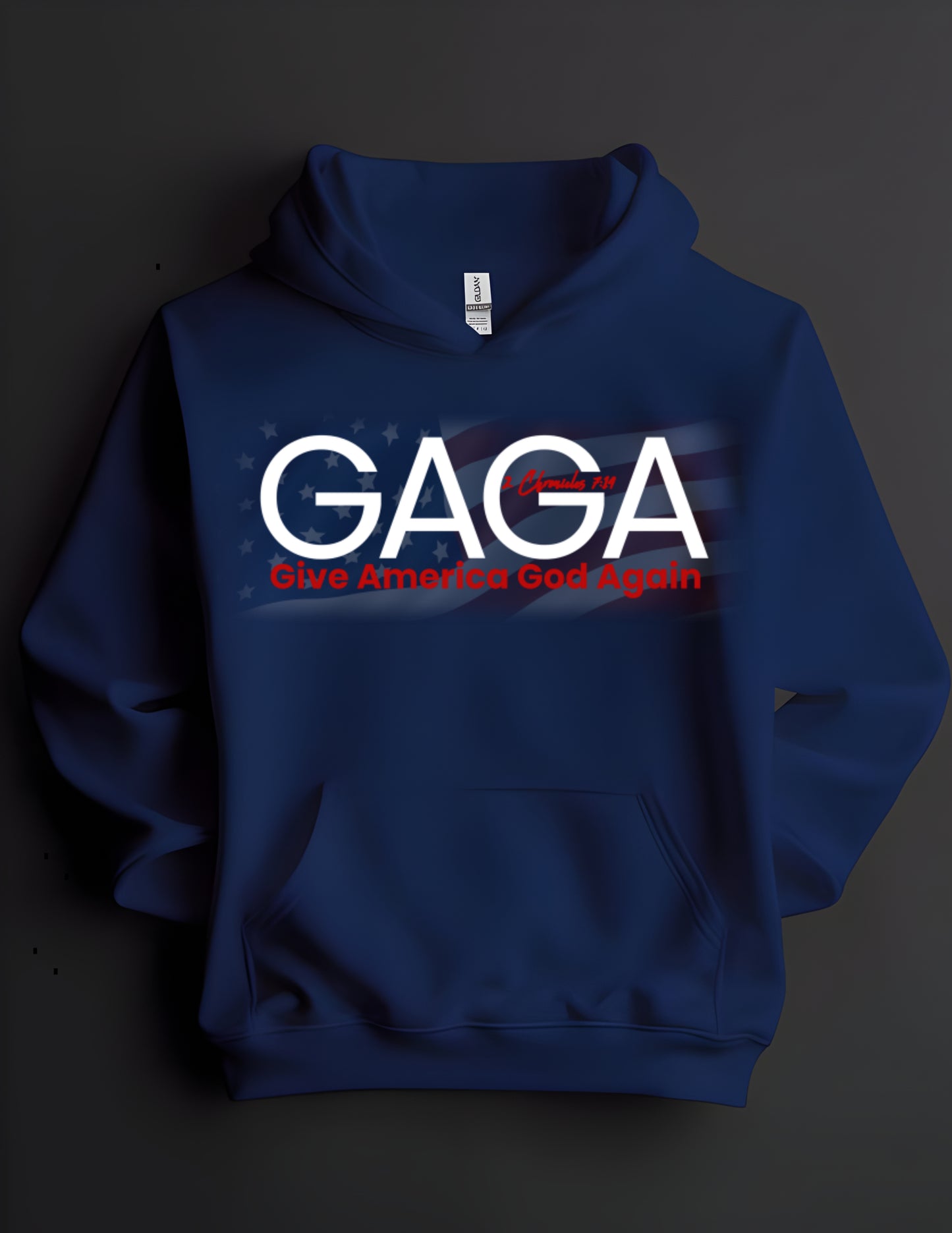 GAGA BLUE HOODIE WHITE LT